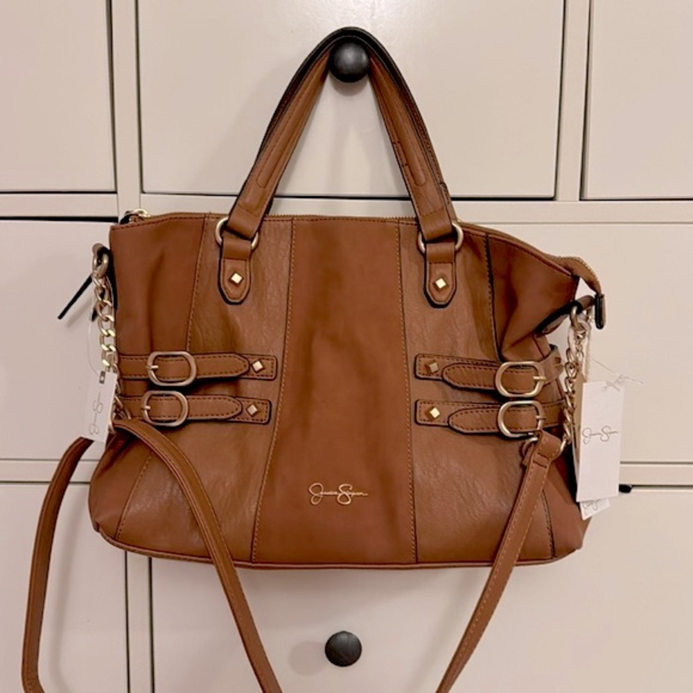 Jessica Simpson brown Satchel